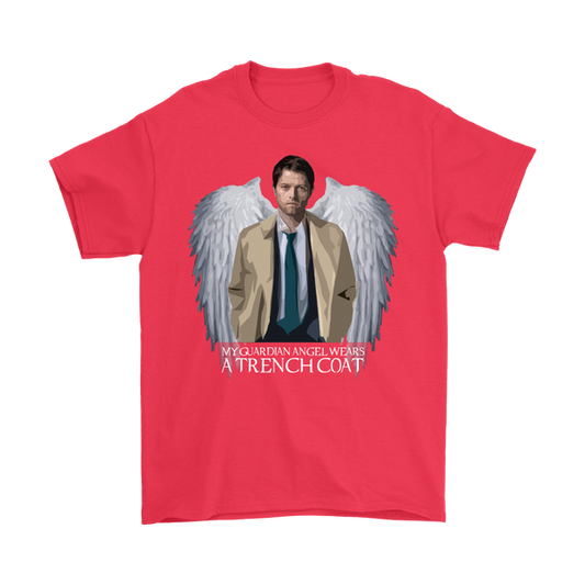 My Guardian Angel Wears A Trench Coat | Supernatural Unisex T-Shirt