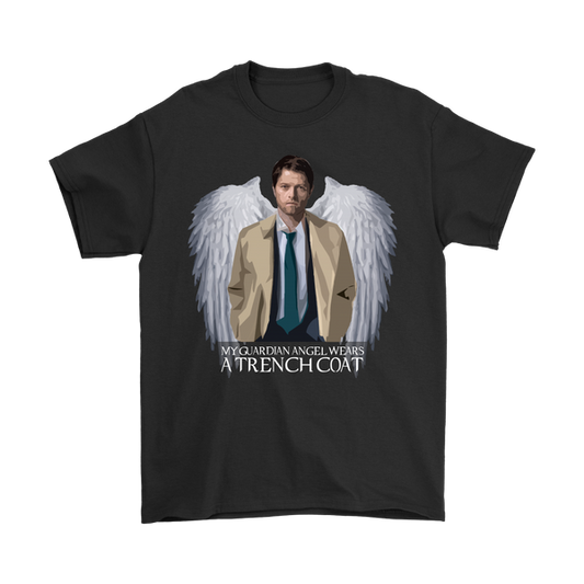 My Guardian Angel Wears A Trench Coat | Supernatural Unisex T-Shirt